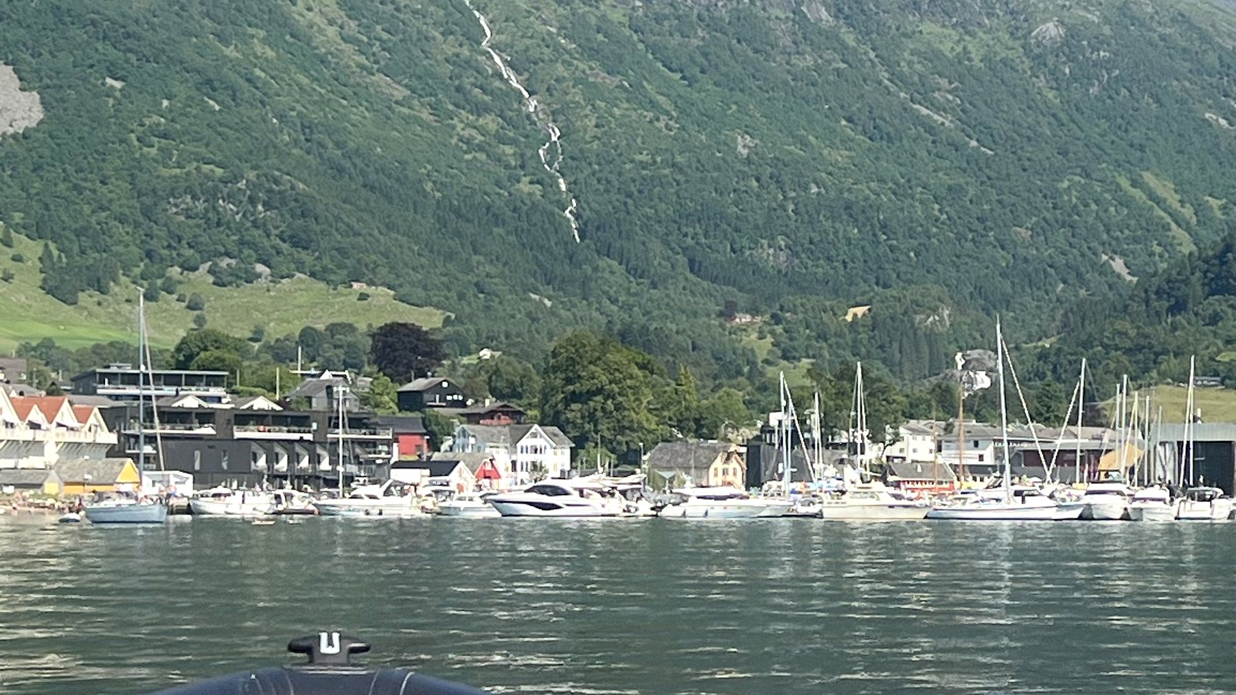 Open fjord seen from the boat