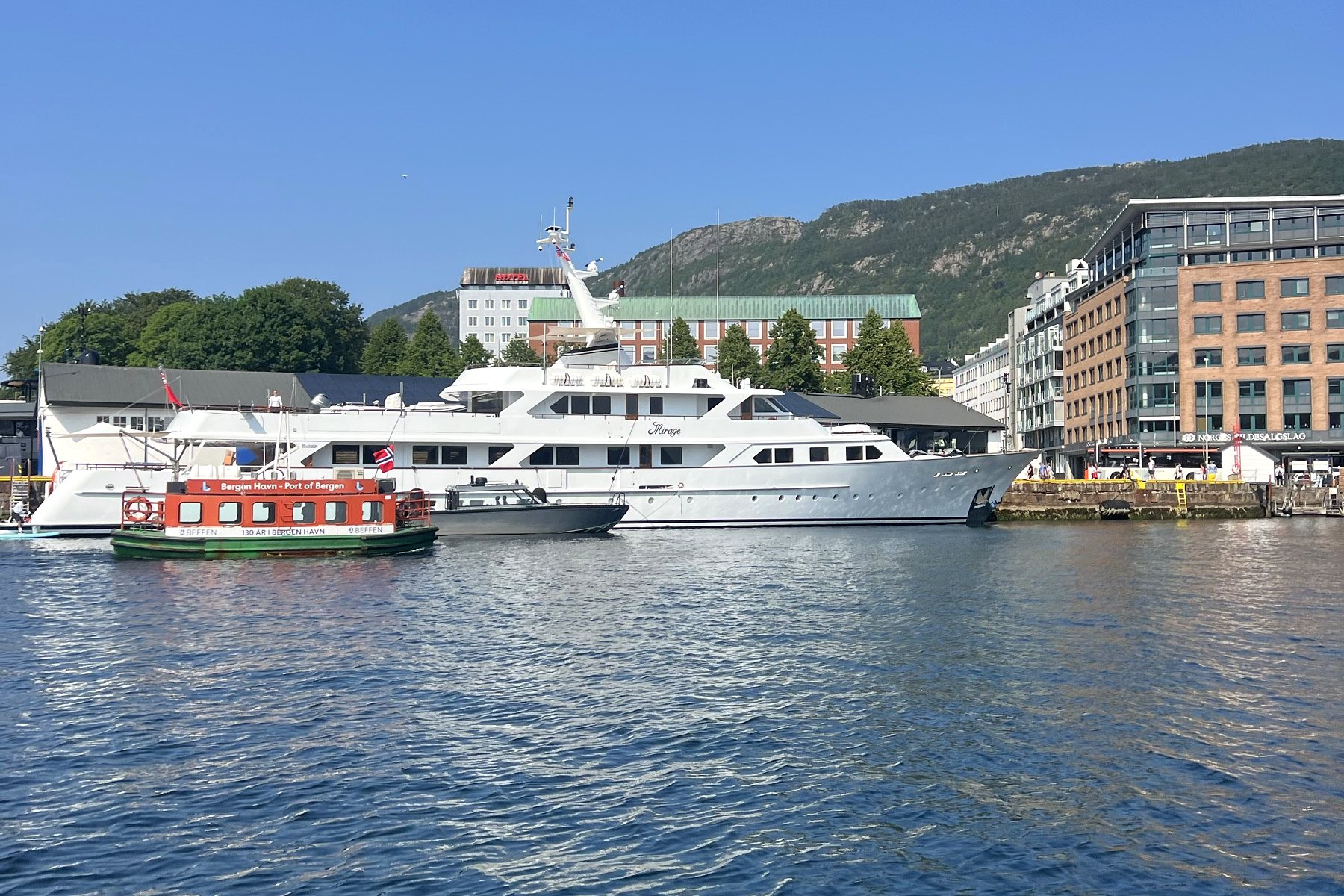 Bergen harbour from the water